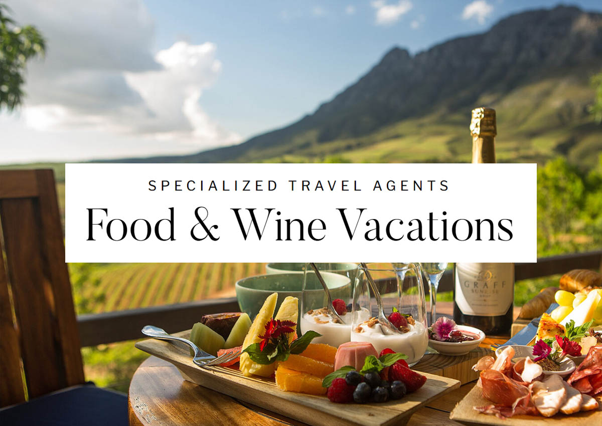 food and wine travel agents packages and deals