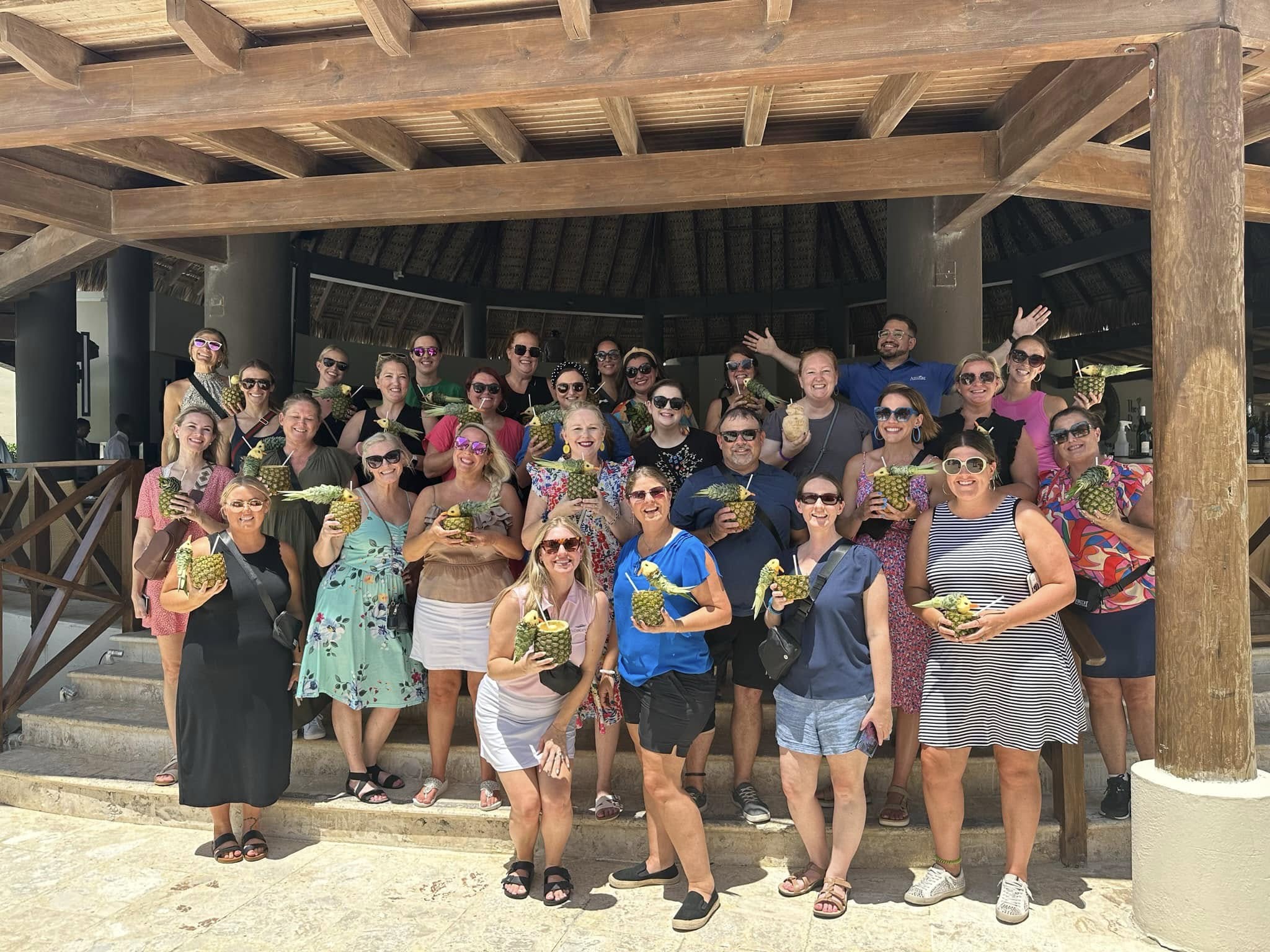 Vincent Vacations travel advisors at an exclusive FAM trip